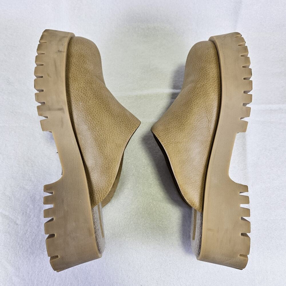 Calia Platform Clog Mule 10 Slip On Carrie Underwood Shoes Tan Chunky Hippie Tan